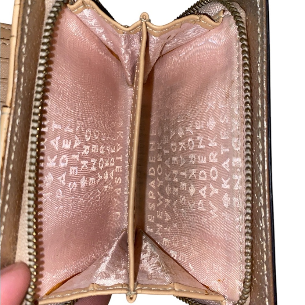 Kate Spade New York Wellesley Cara Rosegold Leather Wallet Clutch WLRU1745 - Picture 4 of 8